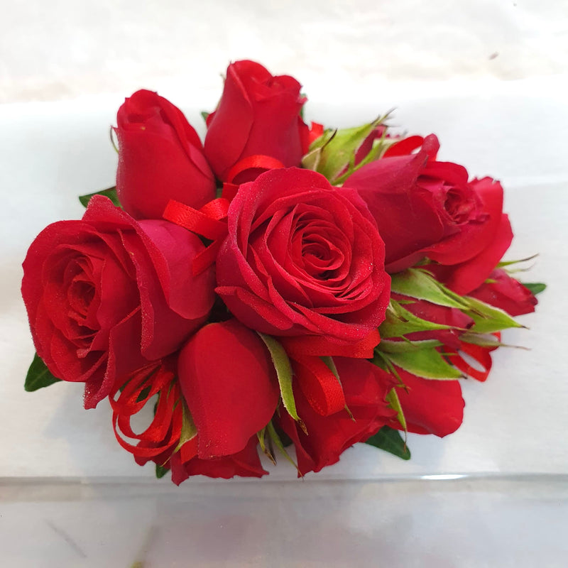 Mini Red Rose Corsage