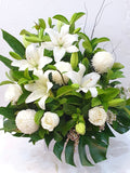 Sympathy White Box Arrangement