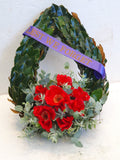 ANZAC Day Teardrop Wreath #1
