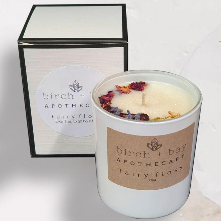 Birch + Bay Apothecary candle in Fairy Floss