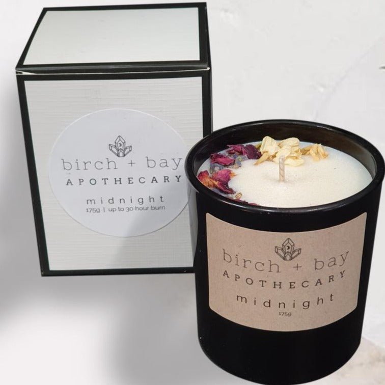 Birch + Bay Candle in Midnight scent