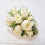 Mini White Rose Corsage