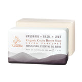 Mandarin, Basil & Lime Organic Cocoa Butter Soap